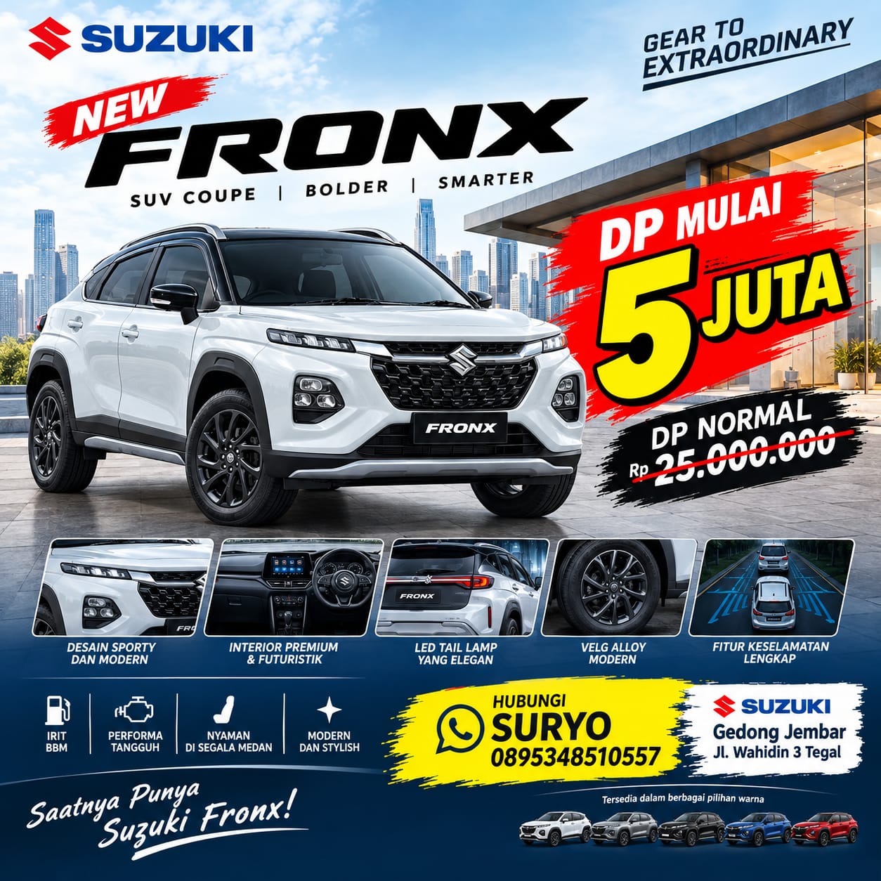 Promo fronx dp mulai 5 jutaan aja